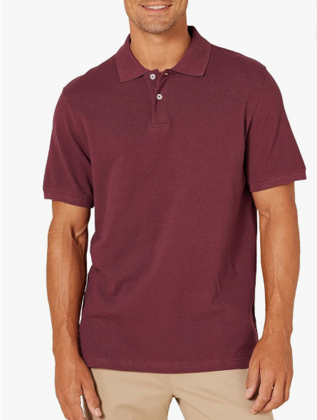 Men's Slim-Fit Short-Sleeve Cotton Pique Polo Shirt