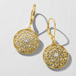 Gold Dangle Earrings for Women Small Gold Hoop Earrings