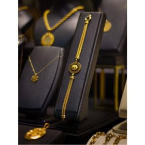 Elegant Gold Necklace & Bracelet Set