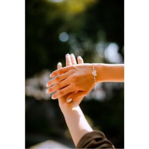 Silver Heart Chain Bracelet